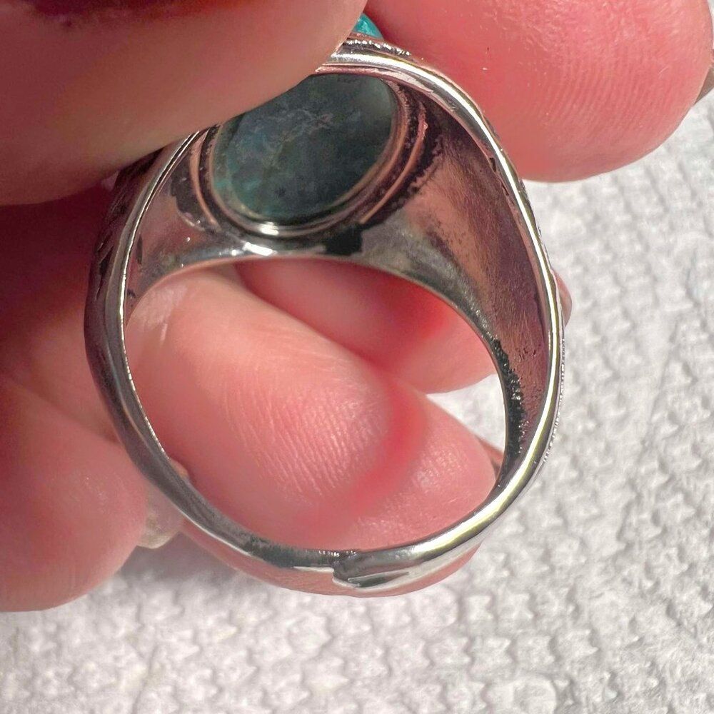 Beautiful Azurite Ring - Adjustable - Picture 4 of 5